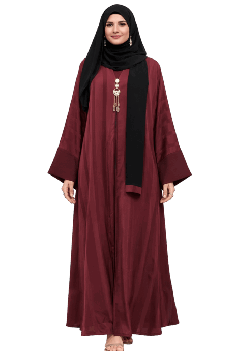 Elegant Maroon Color Abaya