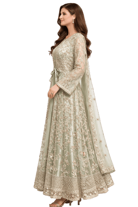 Elegant Sage Green Dress
