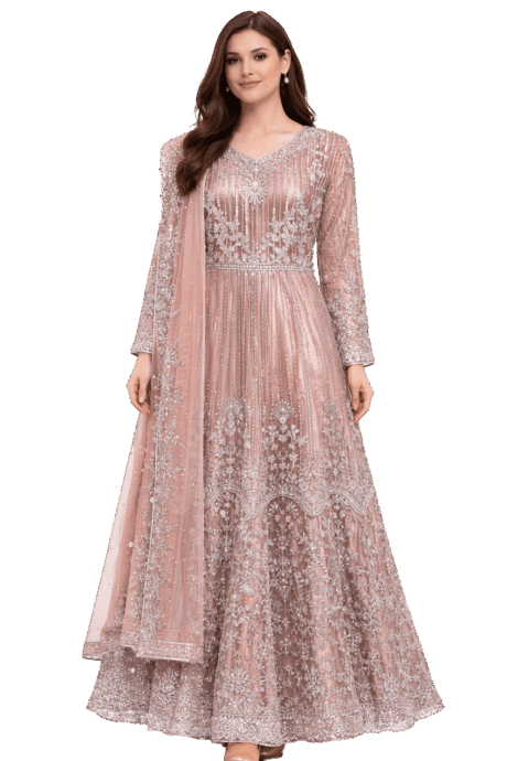 Elegant Dusty Pink Gown